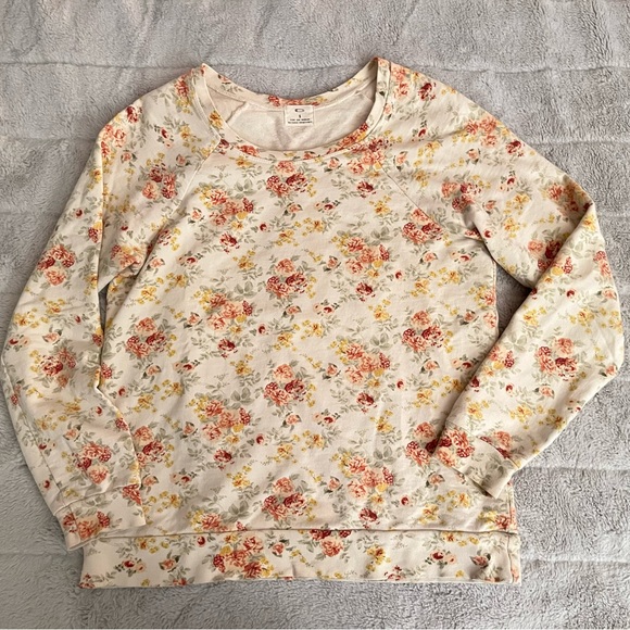 Floral print oversized sweatshirt - Picture 1 of 3